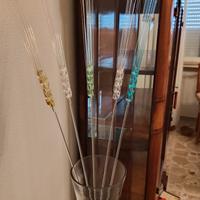 Spighe di grano in vetro soffiato 