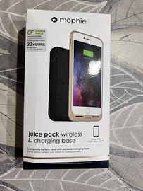 Base caricatore + cover ricaricabile iPhone 7plus