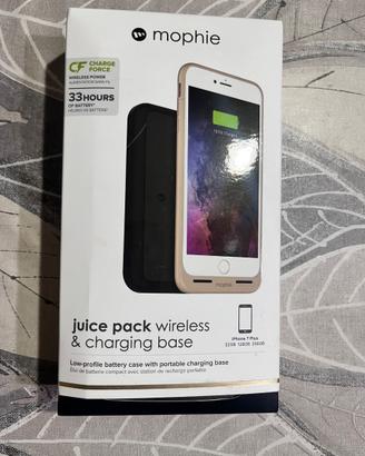 Base caricatore + cover ricaricabile iPhone 7plus