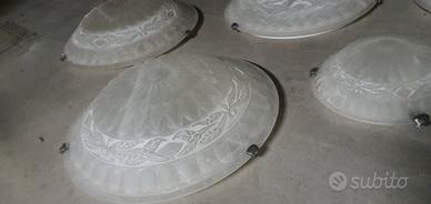 Plafoniere da interno in vetro lavorato n°6
