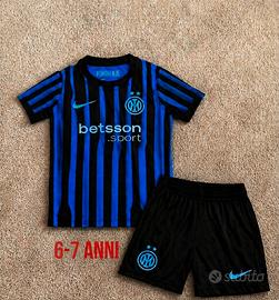 t shirt e pantaloncino Inter 2026 6-7 anni nuovo
