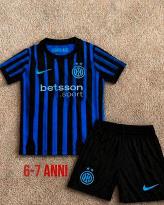 t shirt e pantaloncino Inter 2026 6-7 anni nuovo
