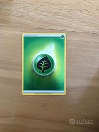 Carta POKEMON energia erba olografica ita