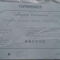Completo piumone lettino 70x140 cm Foppapedretti