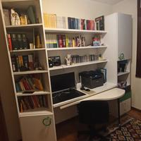 Libreria scrivania studio cameretta