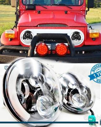 FARI LED Anteriori 7" PER Land Cruiser FJ-J Angel