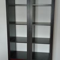 due librerie/scaffali Ikea Expedit con contenitore