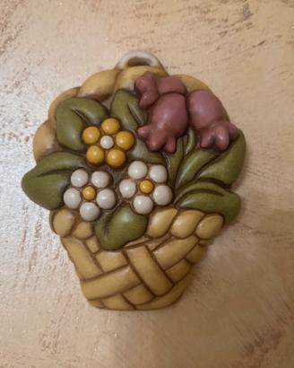 Thun appendino cestino con fiori