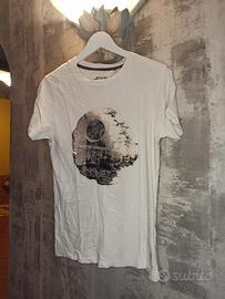 T-shirt Star Wars Originals Morte Nera Bianca S
