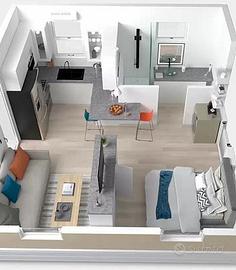 Brunate monolocale di 50mq con posto auto