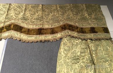 Tre paia di Tende  Antiche  in Broccato
