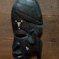 Maschera in legno, provenienza Africa