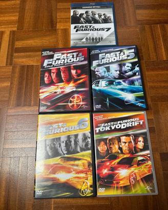 4Dvd + 1 Blu-Ray Fast & Furious