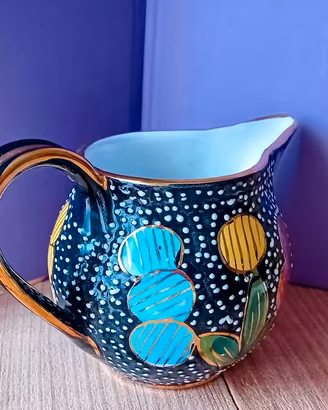 Deruta Fima  brocca  Souvenir Loreto  '60