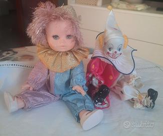 Bambolina e pierrot vintage