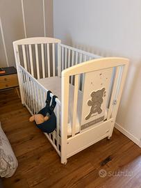 lettino foppapedretti con materasso + accessori 