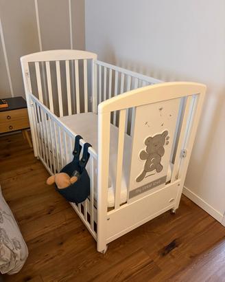 lettino foppapedretti con materasso + accessori 