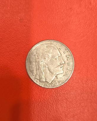 20 cent del 1940 debolmente magnetica 