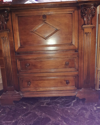 Mobile in legno porta TV televisore con cassetti