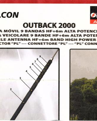 Antenna Veicolore HF 6/10/15/17/20/30/40/80 Nuova.