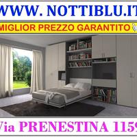 Letto a Scomparsa LUNA 1p&1/2 MATERASSO OMAGGIO