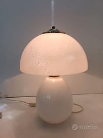 Lampada vintage in vetro a fungo