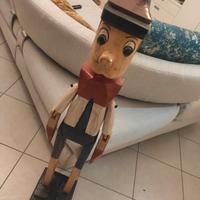 Scultura di Pinocchio in legno anni 60