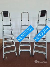 Scala a libro alluminio 6 gradini Faraone