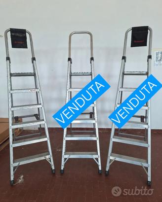 Scala a libro alluminio 6 gradini Faraone