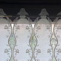 Coppia tendine macramè ricamate provenzale