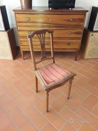 N.2 sedie in legno antiche, primi 1900