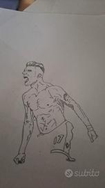Ciro Immobile disegno fatto a mano con matita