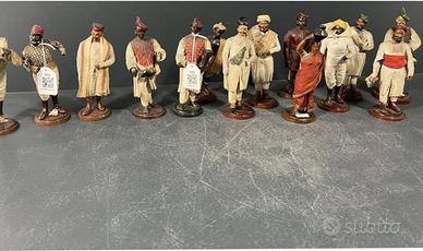 14 statuette antiche parte in terra cotta carta pe