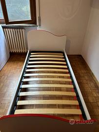 letto singolo con altro letto estraibile