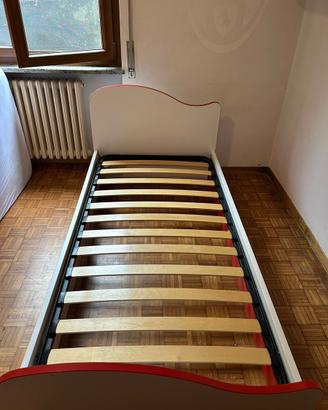 letto singolo con altro letto estraibile