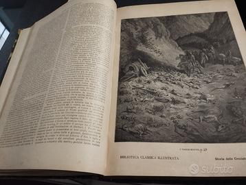 libro storia delle crociate stampa del 1888