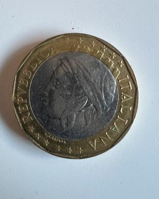 Moneta rara 1000 lire bimetallica 1997