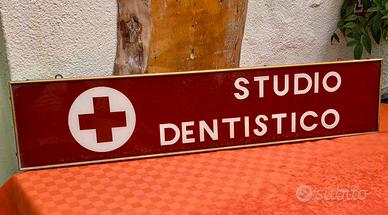 Insegna Vintage "Studio Dentistico" 100x20
