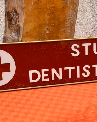 Insegna Vintage "Studio Dentistico" 100x20