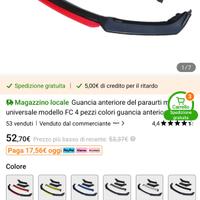 alettone anteriore universale 