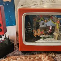 televisore di natale in movivento