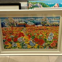 Athos Faccincani - Serigrafia su tela in cornice