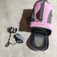 Portantina animale con guinzaglio e pettorina