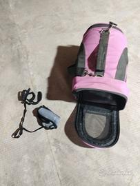 Portantina animale con guinzaglio e pettorina