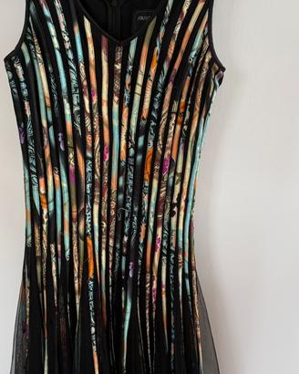 Vestito plissettato in viscosa