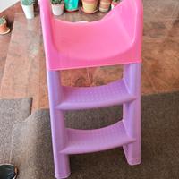 Scivolo 3 gradini rosa