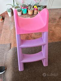 Scivolo 3 gradini rosa