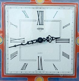 Orologio in vetro di murano perfetto da parete.