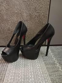 Scarpe Sandali Décolleté spuntate nere - Sharlene