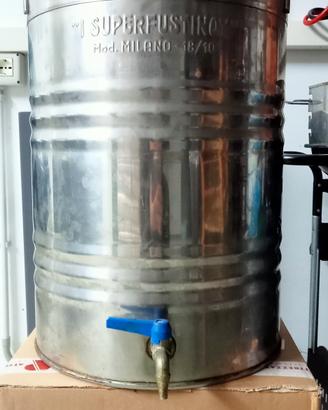fusto in acciaio inox 